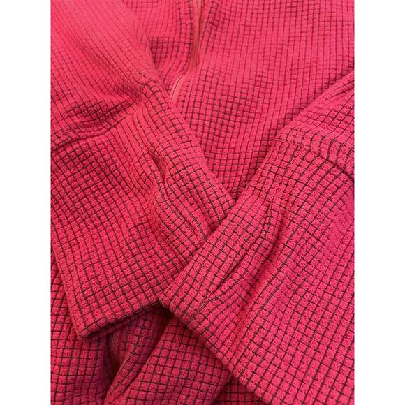 Outdoor Research Sweatshirt Womens Medium Red Long Sleeve Waffle Knit Active - Picture 10 of 12